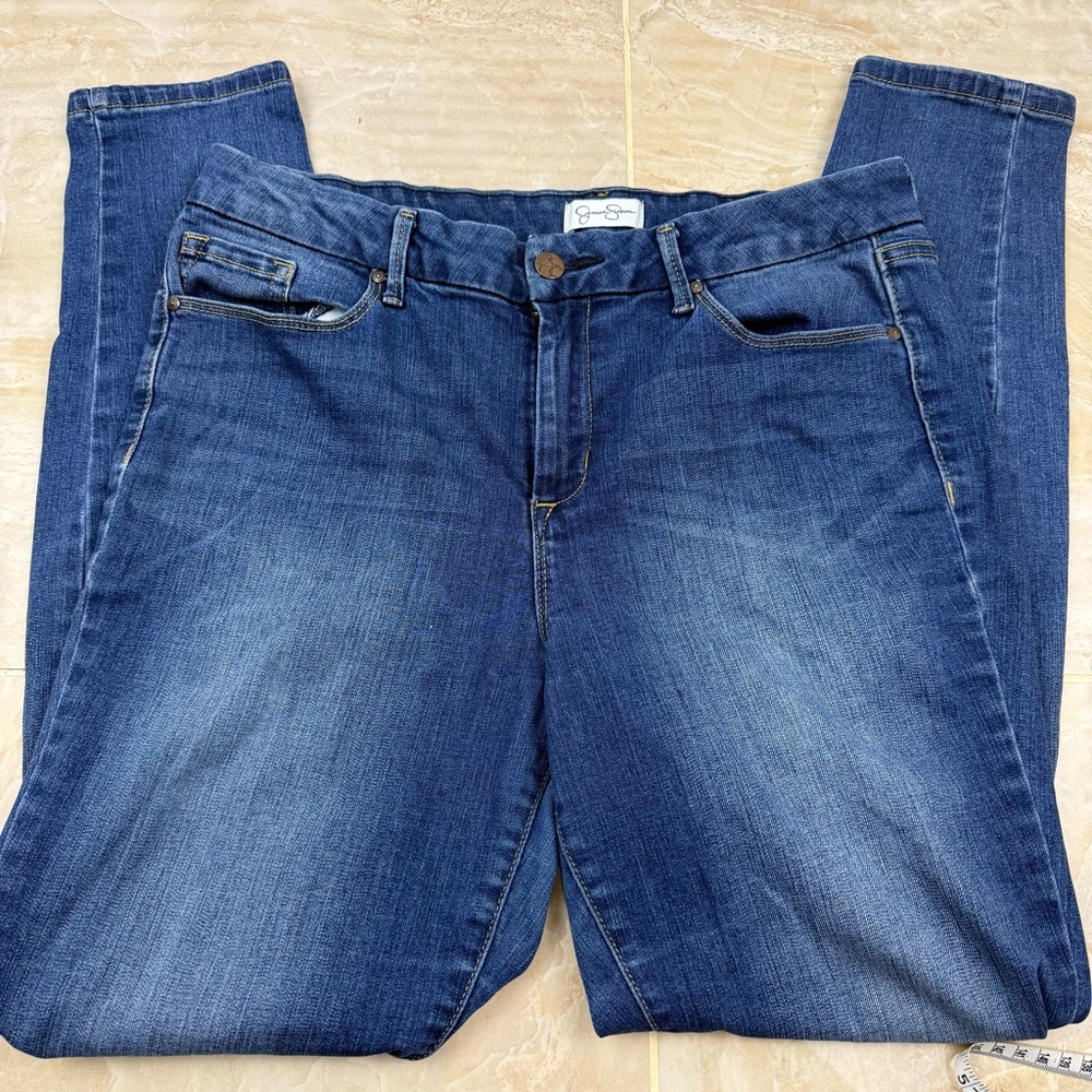 Jessica Simpson Dark Wash High Rise Skinny Jeans